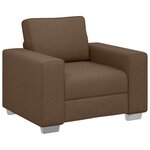 vidaXL Fauteuil en tissu marron 59 cm