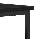Buffet vidaXL Bois Noir 100x35x80 cm en Bois d'ingénierie et Acier