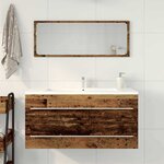 vidaXL Meuble pour Évier avec tiroir Bois Ancien 100 x 38.5 x 48 cm