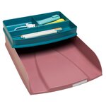 Corbeilles À Courrier Combo Styli Skandi - Vieux Rose - X 6 - Exacompta
