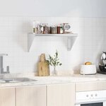 vidaXL Étagère murale 75x30x31 cm argenté acier inoxydable