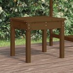 vidaXL Banc de jardin marron miel 50x44x45 cm bois de pin massif