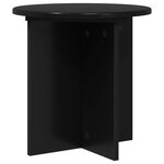 vidaXL Support de Plante 2 pièces Noir 40 x 40 x 40 cm