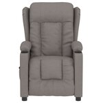vidaXL Fauteuil inclinable électrique Taupe Tissu