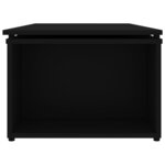 vidaXL Table basse Noir 150x50x35 cm Bois d'ingénierie