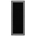 vidaXL Tapis BCF Noir avec motif 100x300 cm