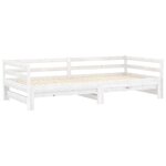 vidaXL Lit coulissant sans matelas 2x(90x200) cm blanc