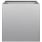 vidaXL Jardinière 40x40x40 cm acier galvanisé