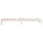vidaXL Cadre de lit extra long sans matelas 90x220 cm bois massif pin