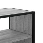 vidaXL Meuble TV sonoma gris 100x31x39 5 cm bois d'ingénierie et métal