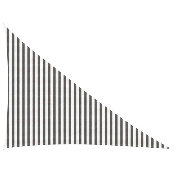 vidaXL Voile d'ombre Gris clair et blanc 3 x 4 x 5 m HDPE
