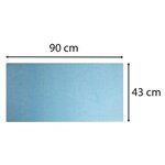 Sous Main Souple Pu Bicolore - 43x90cm - Marine/ciel - Exacompta