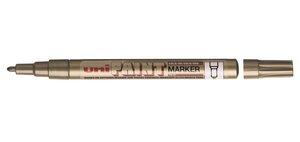 Marqueur PAINT Marker PX21 Pointe conique fine 0 8 - 1 2mm Or x 12 UNI-BALL