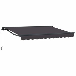 vidaXL Auvent rétractable électrique Anthracite 2 5 x 2 m