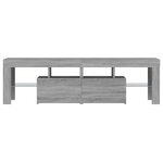 vidaXL Meuble TV avec lumières LED Sonoma gris 140x36 5x40 cm