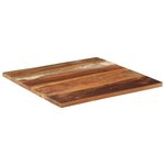 vidaXL Dessus de table carré 70x70 cm 25-27 mm Bois de récupération