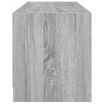 vidaXL Meuble TV avec portes en verre sonoma gris 102x37x42 cm