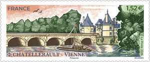 Timbre - Châtellerault - Vienne - Lettre Verte