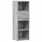 vidaXL Buffet haut sonoma gris 40x42 5x124 cm bois d'ingénierie