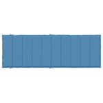 vidaXL Coussin de chaise longue bleu mélangé 186x58x4 cm tissu