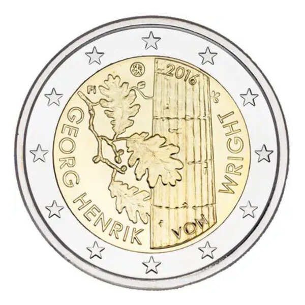 2 euros commémorative Finlande 2016 - Henrik von Wright.