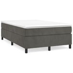 vidaXL Cadre de lit sans matelas gris foncé 120x200 cm velours
