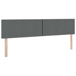 vidaXL Lit avec des lumières à LED Gris foncé 200 x 200 cm tissu