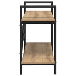 vidaXL Étagère Chêne artisanal 100 x 33 5 x 64 cm Bois d'ingénierie