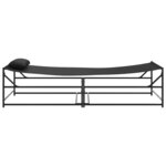 vidaXL Transat Anthracite 200 x 74 x 73 cm Textilène  acier