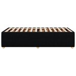 vidaXL Cadre de lit Noir 100x200 cm Tissu