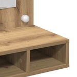 vidaXL Armoire Miroir avec étagère chêne artisanal 62 x 31 5 x 62 cm
