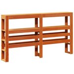 vidaXL Cadre de lit et tête de lit cire marron 120x200 cm bois de pin