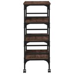 vidaXL Chariot de cuisine chêne marron 45x35x89 5 bois d'ingénierie