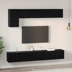 vidaXL Ensemble meuble TV 5 Pièces Chêne noir 100 x 30 x 30 cm