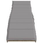 vidaXL Chaises longues lot de 2 avec table beige résine tressée