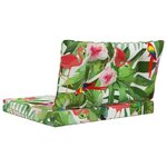 vidaXL Coussin de canapé d'extérieur 2 Pièces coloré Polyester