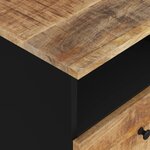 vidaXL Table de chevet Bois de manguier solide et bois d'ingénierie