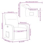 vidaXL Fauteuil inclinable Gris foncé Tissu