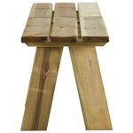 vidaXL Banc de jardin 220 cm bois de pin massif imprégné