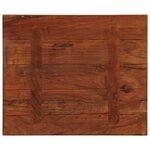 vidaXL Dessus de table 60x50x2 5 cm rectangulaire bois massif récupéré