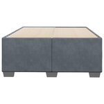 vidaXL Cadre de lit sans matelas gris foncé 120x200 cm velours