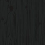 vidaXL Buffet Noir 34x40x75 cm Bois massif de pin
