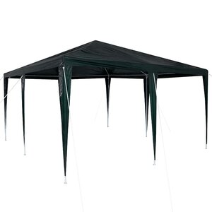 vidaXL Tente de fête Vert 400 x 400 x 266 cm Polyéthylène et acier
