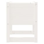 vidaXL Jardinière Blanc 40x40x52 5 cm Bois massif de pin