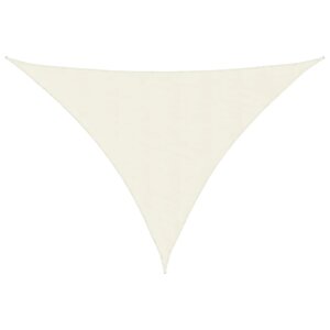 vidaXL Voile de parasol tissu oxford triangulaire 5x5x6 m crème