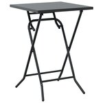 vidaXL Ensemble Bistro Pliable 3 Pièces Anthracite Acier