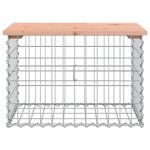 vidaXL Banc de jardin design gabion 63x44x42 cm bois massif de douglas