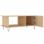 vidaXL Table basse chêne sonoma 90x50x40 cm bois d'ingénierie