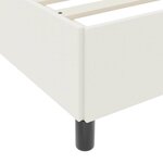 vidaXL Cadre de lit Crème 120 x 190 cm Tissu en velours côtelé