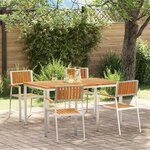 vidaXL Ensemble de salle à manger pour jardin 5 Pièces
